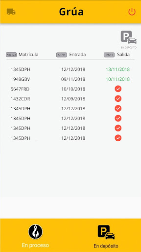Infoticketing Grúas Screen 2