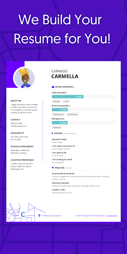 Capango: Job Search Simplified Screen 3