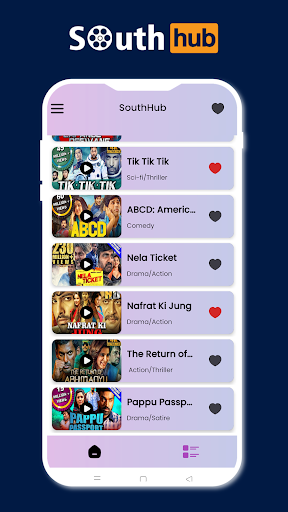 SouthHub - Movie Guide App Screen 2