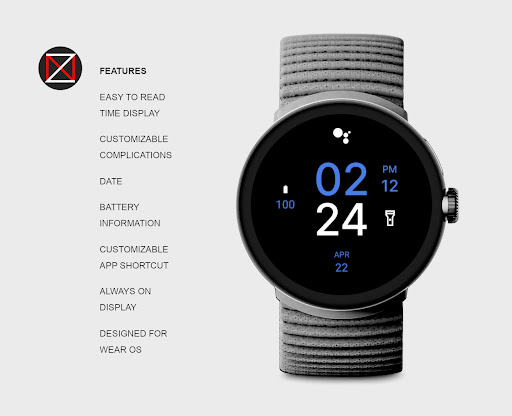 Black Night Watch Face Screen 2