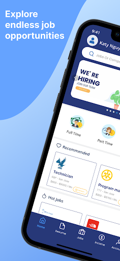 Android application BLUE Jobs screenshort