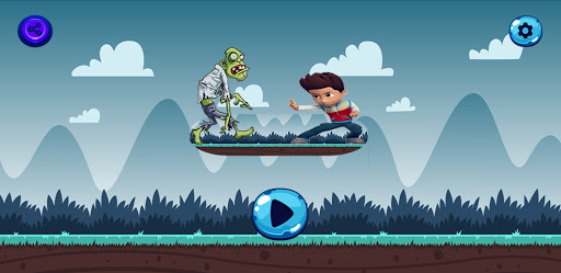 Patrol boy vs the zombie  running paw game