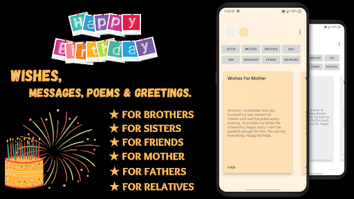 Android application Happy Birthday Wishes & Quotes screenshort