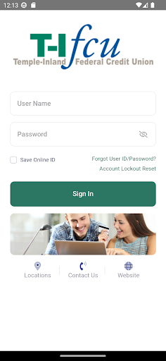 TIFCU Mobile Banking Screen 2