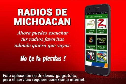 Android application Radios De Michoacan En Vivo screenshort