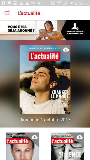 Android application L'actualité magazine screenshort