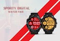 screenshot of Sporty Digital Watch Face