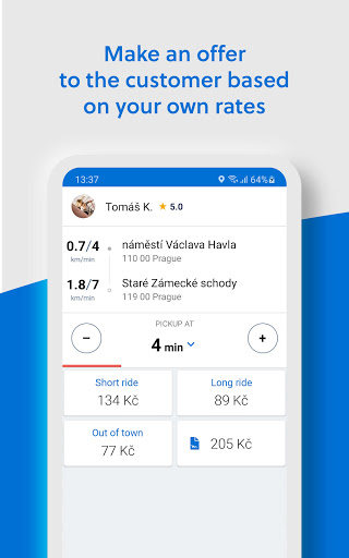 Android application Liftago Driver screenshort