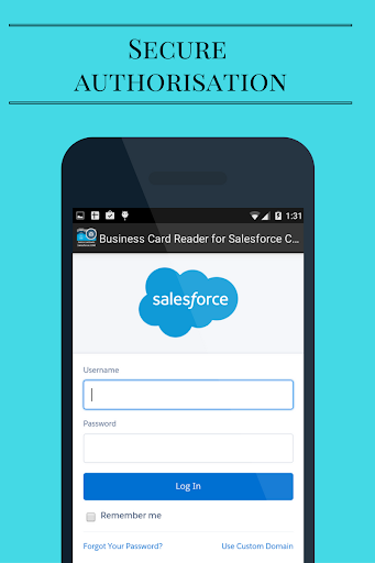 Salesforce Business Card Scann Screen 2
