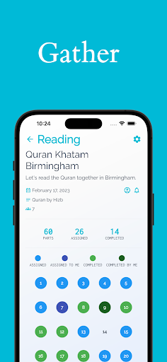 Quran Congregation Screen 2