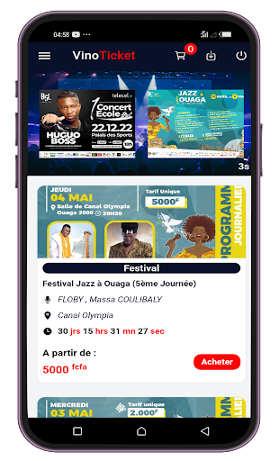 Android application VinoTicket screenshort