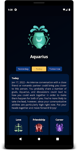 Daily Horoscope Screen 2