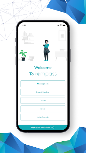 Android application Kompass Welcome screenshort