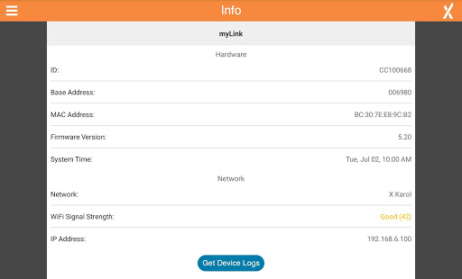 Android application StruXure screenshort