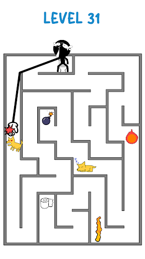 Android application Stickman Thief: Toilet Puzzle screenshort