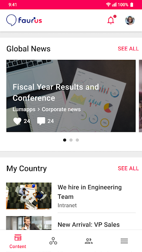 Android application Faur'us screenshort