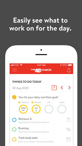 Android application The Ab Chick screenshort