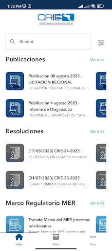 Android application CRIE screenshort