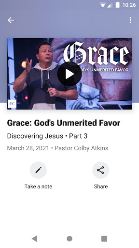 The Elevate Church App Screen 3