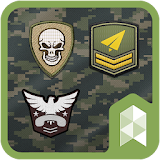 Military Patches Multi theme icon