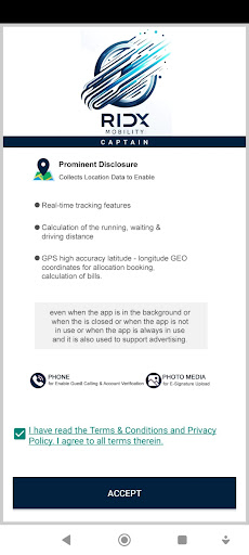 Ridx Mobility Captain Screen 2
