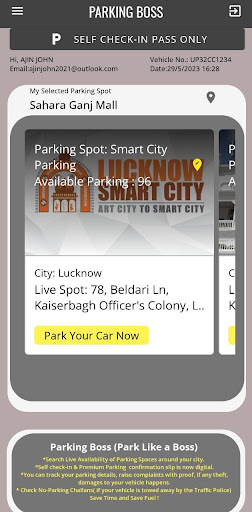 Android application PARKING BOSS screenshort