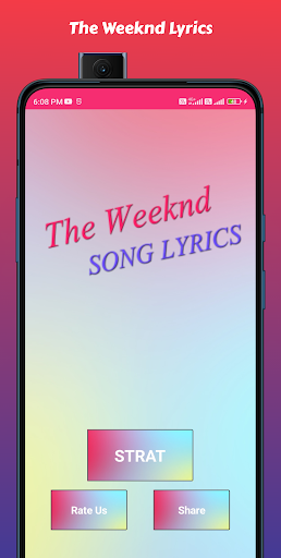 The Weeknd Song Lyrics Screen 2