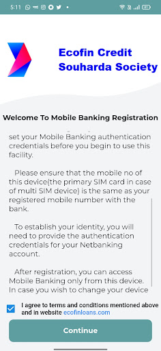 Android application Ecofin Loans screenshort