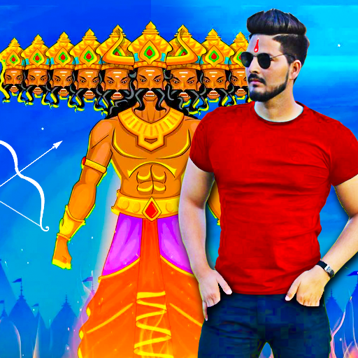 Dussehra photo editor frames logo