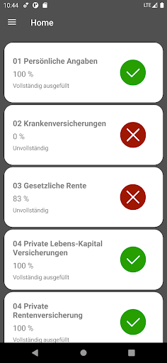 Android application VersControl screenshort