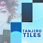 Cover Image of Descargar Anime Piano Demon Slayer Tanjiro Azulejos  APK