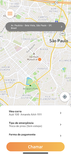 Android application SOS Auto screenshort