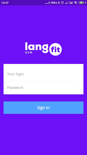 Android application LangFit screenshort