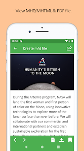 Screenshot 3 MHT/MHTML file creator& viewer android