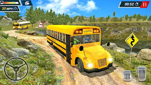 Fora estrada Alto Escola ônibus Simulador - School