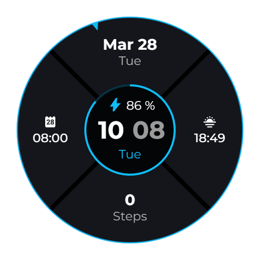 WES6 - Blues Watch Face Windowsでダウンロード