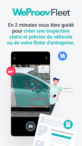 Android application WeProov Fleet screenshort