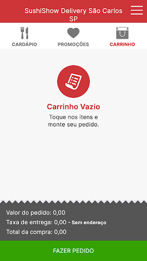 SushiShow Delivery Screen 3