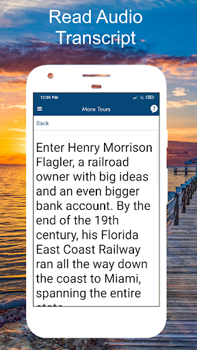 Screenshot of Miami to Key West Audio Guide