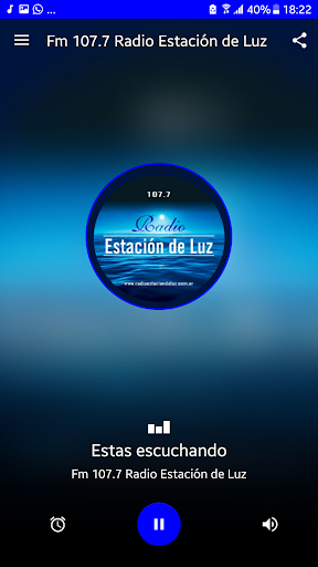 Android application Radio Estación de Luz screenshort