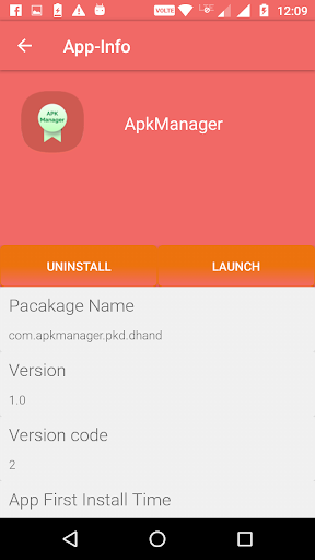 Apk Manager Screen 2