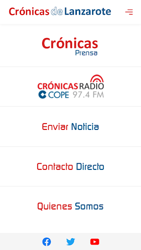 Android application Crónicas de Lanzarote screenshort