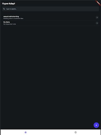 HyperAdept Notepad Screen 3