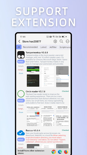 Android application Kito Browser screenshort