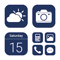 Wow Midnight Blue - Icon Pack