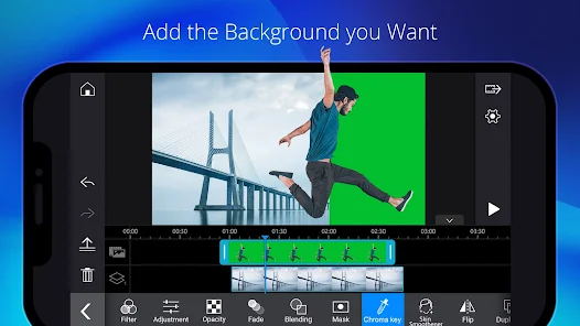Tự tạo video với màn hình xanh giúp bạn thỏa sức sáng tạo. Với công cụ này, bạn có thể chèn bất kỳ hình ảnh hay video nào mà bạn muốn vào trong video của mình.