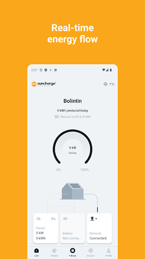 Android application Suncharge Energy screenshort