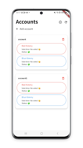Android application VoteLegends screenshort