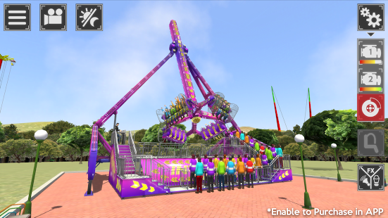 Screenshot des Freizeitpark-Simulators