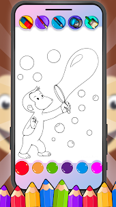 Curious George Coloring Game